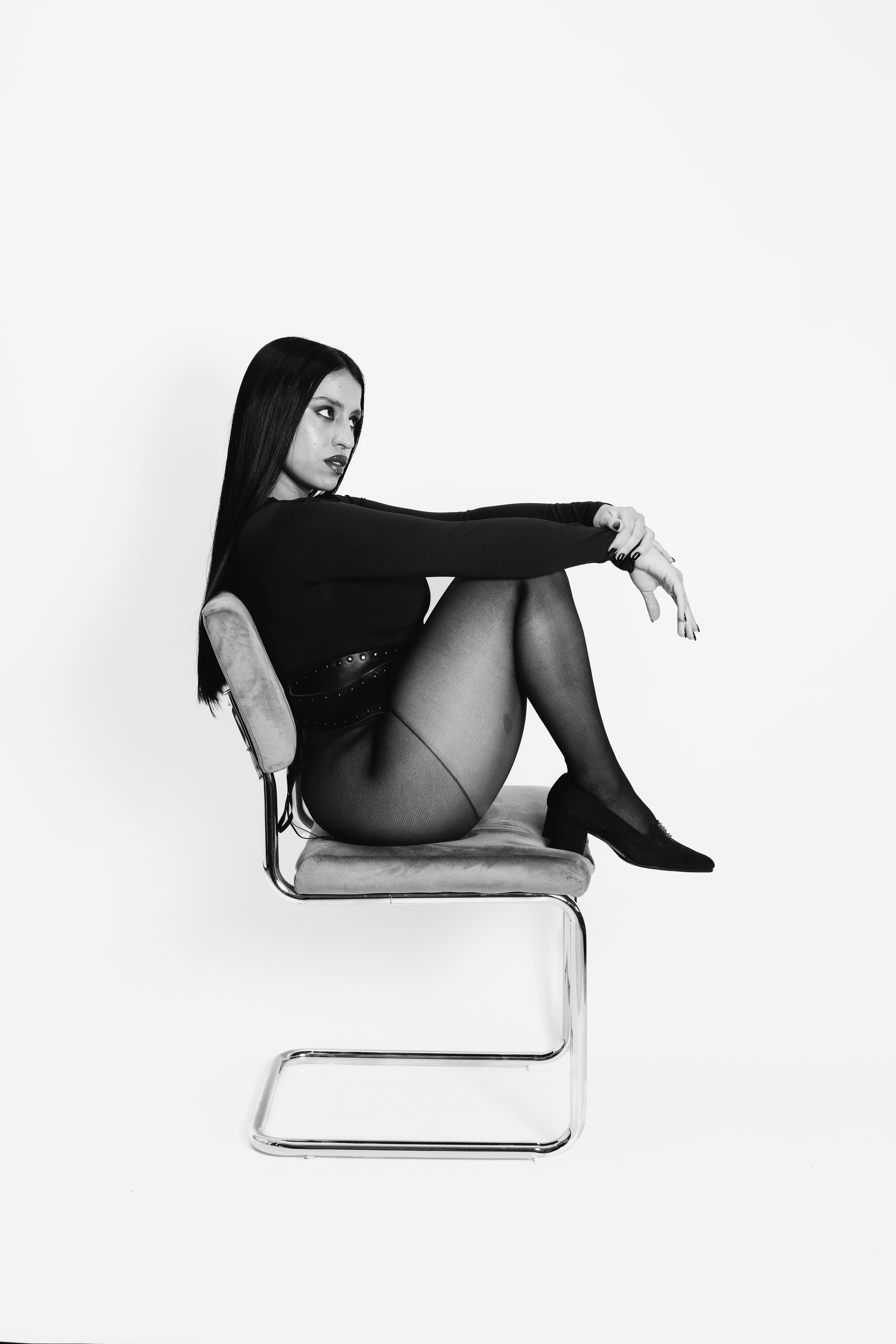 Hareli editorial model beige suit luxury fashion photography Argentina