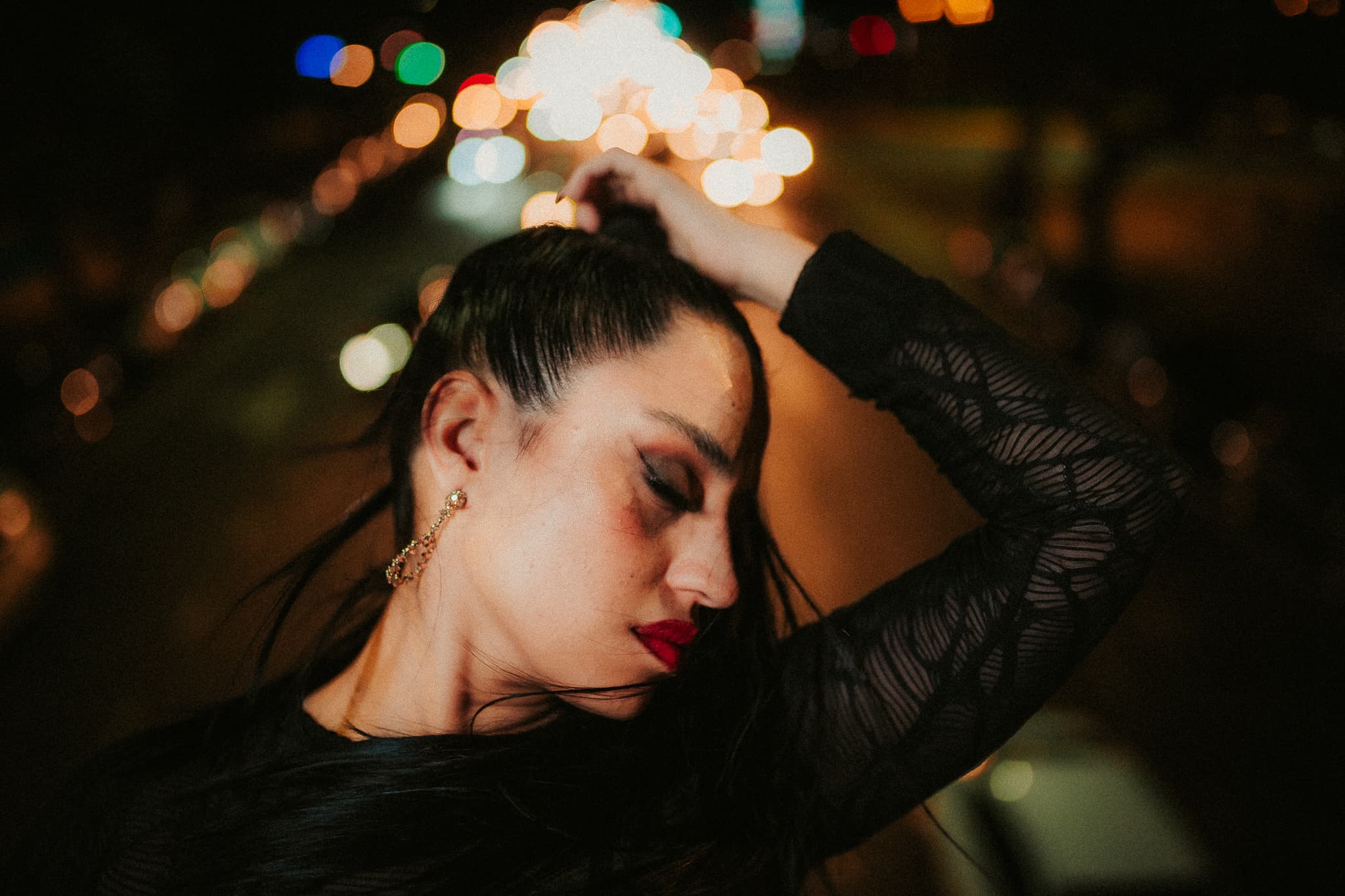 Hareli lifestyle content creator night photography Buenos Aires Argentina